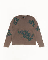 FLORAL ROLL NECK SWEATER
