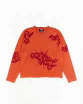 FLORAL ROLL NECK SWEATER