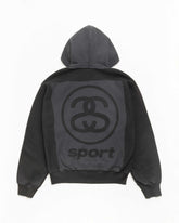 LINK SPORT ZIP HOODIE GARMENT DYED