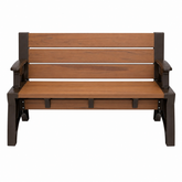 Bench-to-Table Modern Outdoor Patio Furniture Stool Chairs - Supports Up To 1400 lbs
