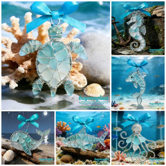 đĽHand-Wrapped Sea Glass CollectionđTimeless Coastal Art