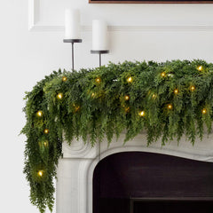 π2026 HOT SALEπ₯ Pre-lit Christmas Cedar Garland