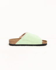 STÜSSY & BIRKENSTOCK SOLANA SHEARLING SLIDE