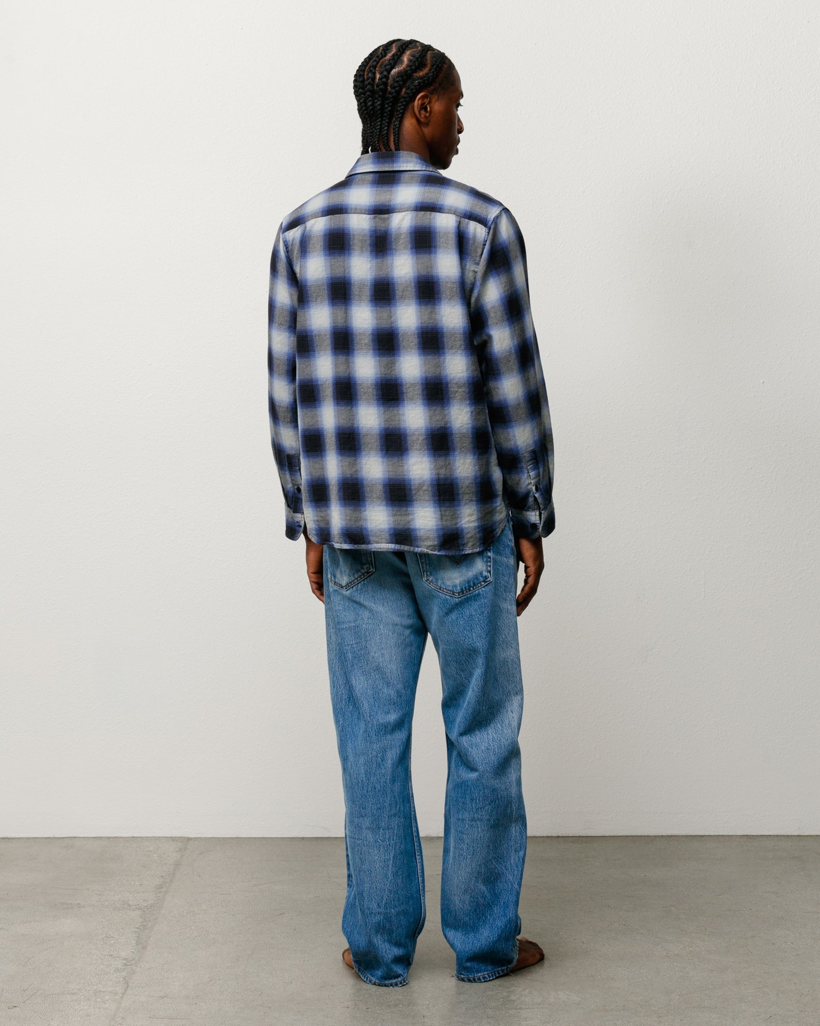 BEACH OMBRE PLAID SHIRT