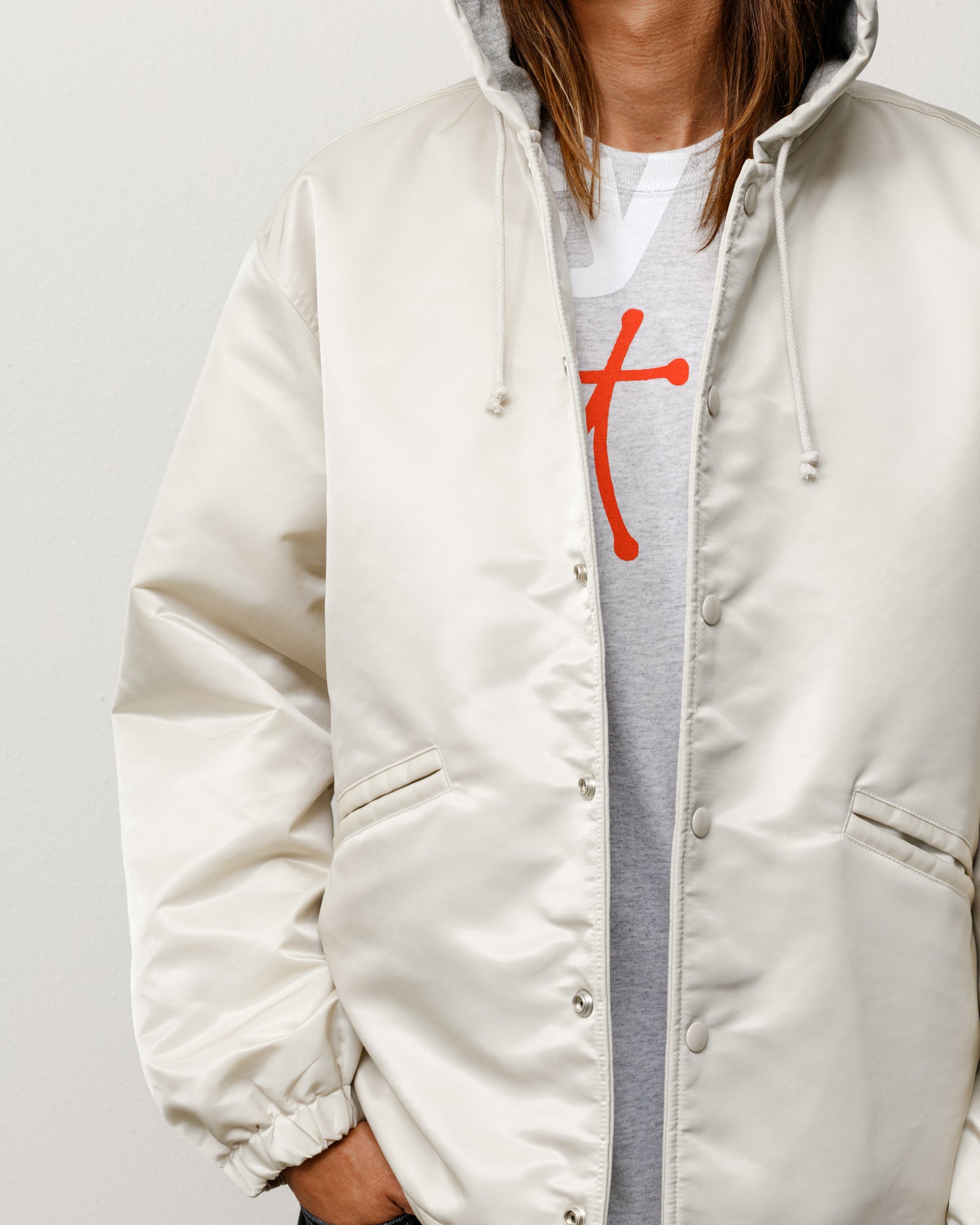 HOODED COACHES JACKET