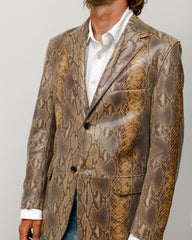 LEATHER BLAZER