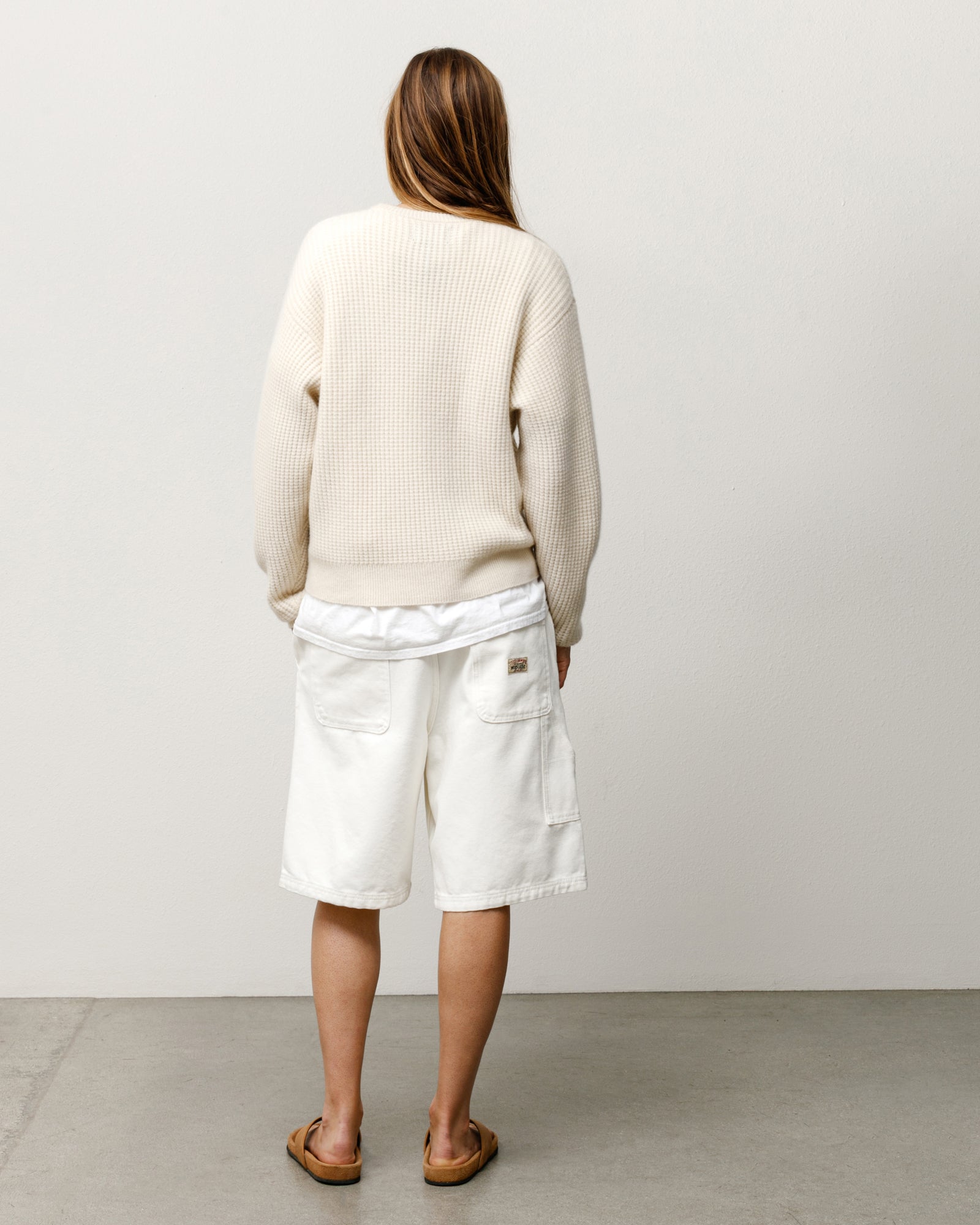 WAFFLE CASHMERE SWEATER