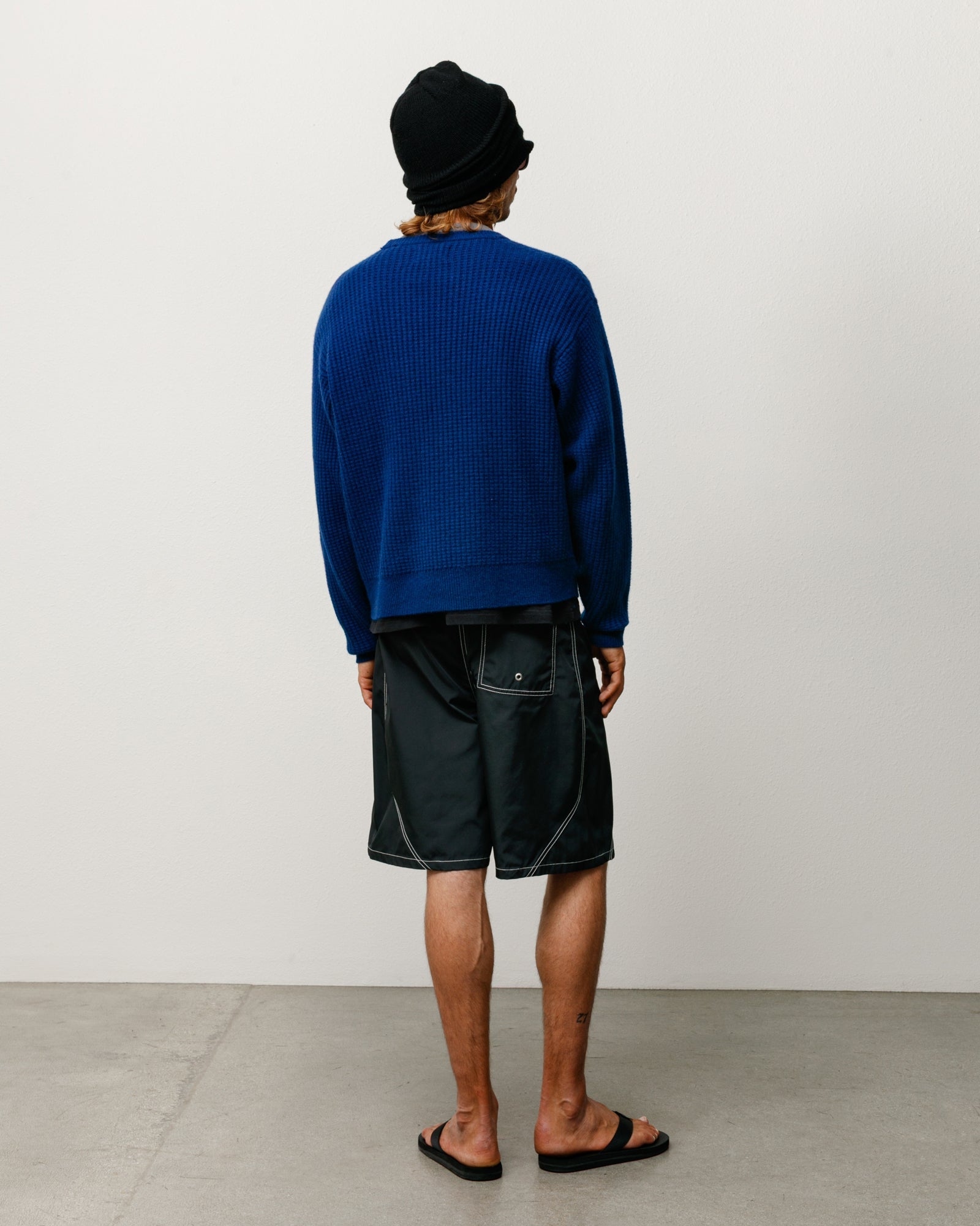 WAFFLE CASHMERE SWEATER