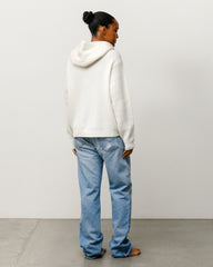 WAFFLE CASHMERE ZIP HOOD SWEATER