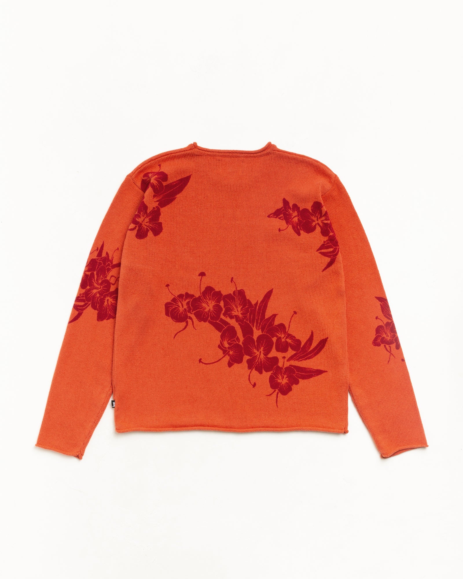 FLORAL ROLL NECK SWEATER