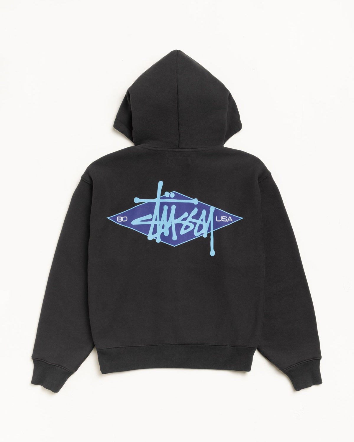 BASIC DIAMOND ZIP HOODIE