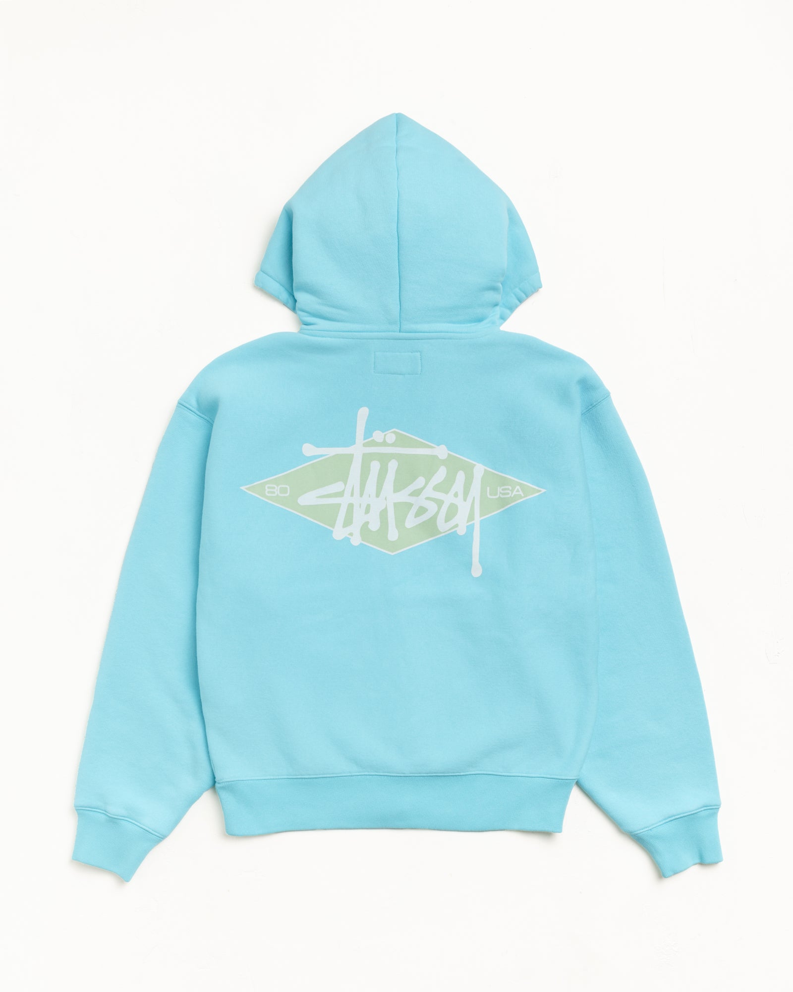 BASIC DIAMOND ZIP HOODIE