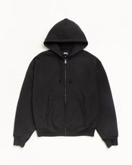CURSIVE APPLIQUE ZIP HOODIE