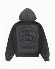 LINK SPORT ZIP HOODIE GARMENT DYED