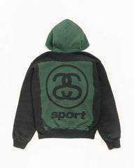 LINK SPORT ZIP HOODIE GARMENT DYED