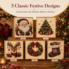 🧘Relaxing & Beginner-Friendly - 🎨💎DIY Christmas Pearl Diamond Painting Art Kit
