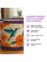 Birch Forest Quilted Laundry Basket